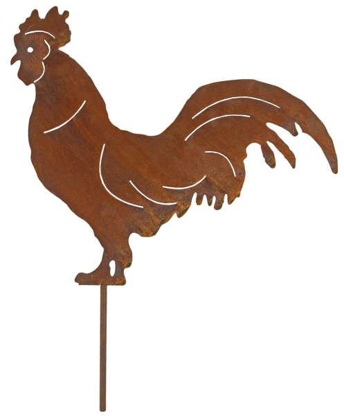 Stolzer Beetstecker Hahn ca. 33 cm - Gartendekoration